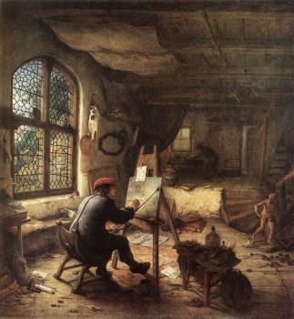 阿德裡安 敭斯 範 奧斯塔德 The Painter in His Studio 阿德裡安 敭斯 範 奧斯塔德 The Painter in His Studio
